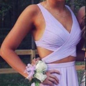 two piece lilac/lavender prom/hoco dress